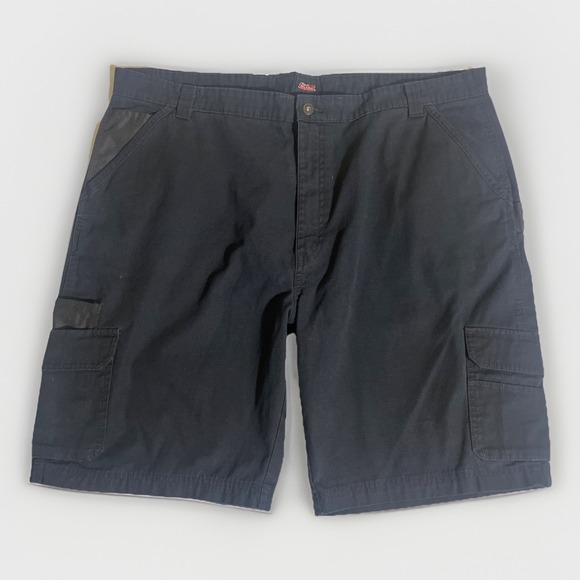 Dickies Carpenter Cargo Work Shorts‎ Mens 44 Black Flat Front 374478 - Picture 3 of 9